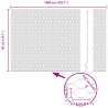 Ogrodzenie heksagonalne Zielony 0,5 x 10 m PVC