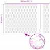 Ogrodzenie heksagonalne Zielony 0,5 x 10 m PVC