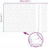 Ogrodzenie heksagonalne Zielony 0,5 x 10 m PVC