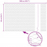 Ogrodzenie heksagonalne Zielony 0,6 x 10 m PVC