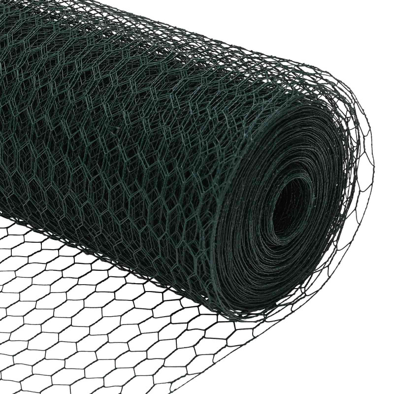 Ogrodzenie heksagonalne Zielony 0,8 x 10 m PVC