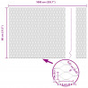Ogrodzenie heksagonalne Zielony 0,8 x 10 m PVC