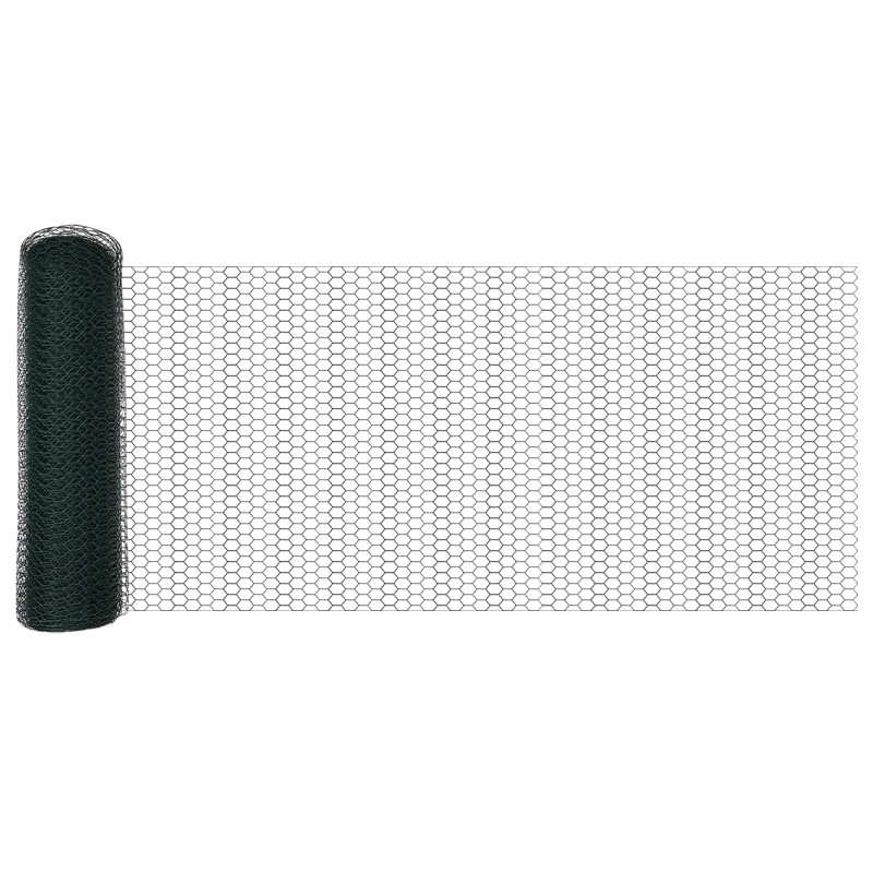 Ogrodzenie heksagonalne Zielony 0,8 x 10 m PVC