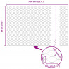 Ogrodzenie heksagonalne Zielony 0,8 x 10 m PVC