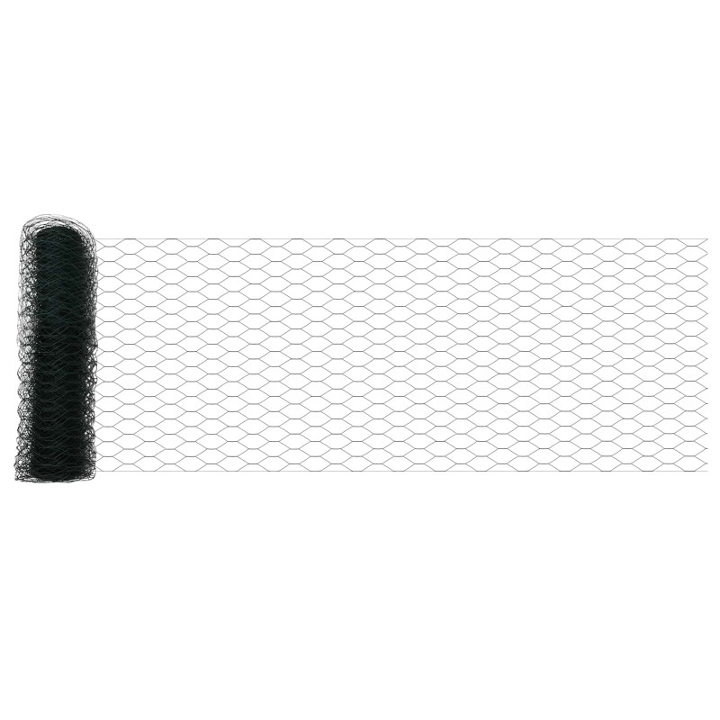Ogrodzenie heksagonalne Zielony 0,8 x 10 m PVC