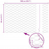 Ogrodzenie heksagonalne Zielony 0,8 x 10 m PVC