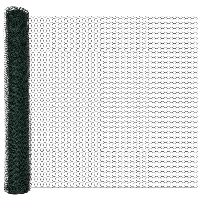 Ogrodzenie heksagonalne Zielony 1 x 10 m PVC