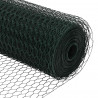 Ogrodzenie heksagonalne Zielony 1 x 10 m PVC