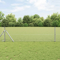 Spawana siatka ogrodzeniowa Srebrny 0.5 x 100 m