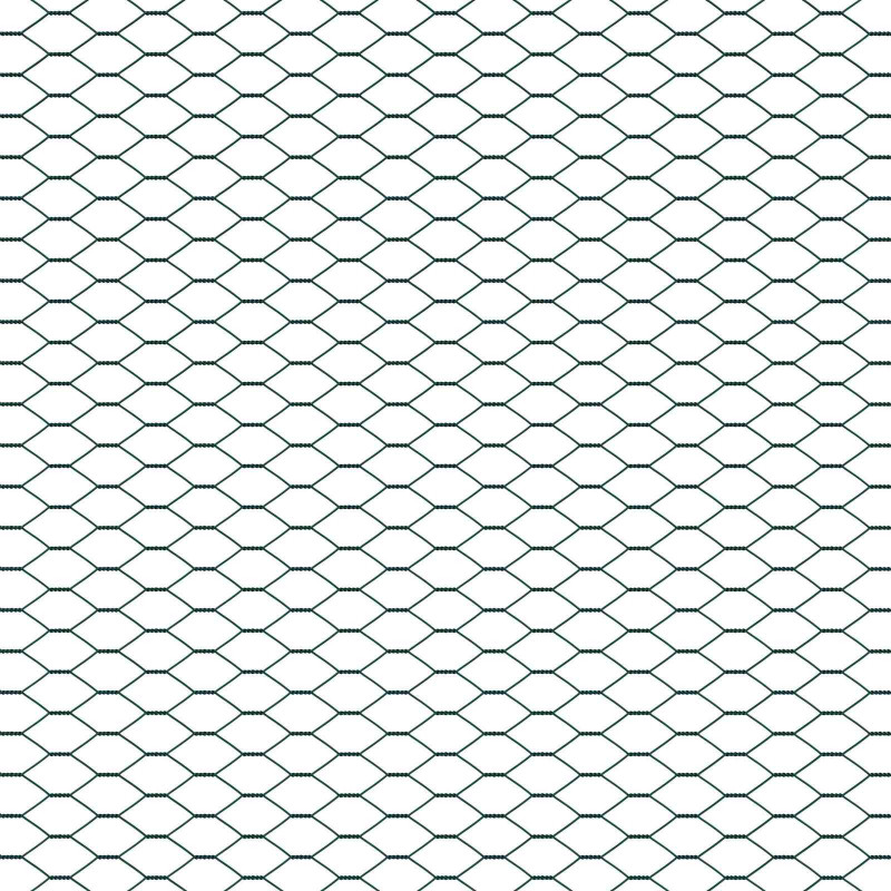 Ogrodzenie heksagonalne Zielony 1,2 x 10 m PVC