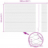 Ogrodzenie heksagonalne Zielony 1,2 x 10 m PVC