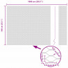 Ogrodzenie heksagonalne Zielony 1,4 x 10 m PVC