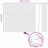 Ogrodzenie heksagonalne Zielony 1,6 x 10 m PVC