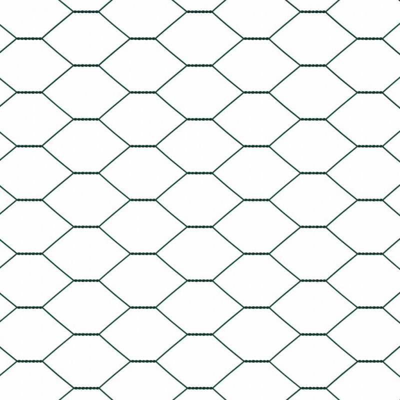 Ogrodzenie heksagonalne Zielony 0,4 x 25 m PVC
