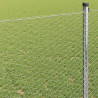 Ogrodzenie heksagonalne Srebrny 1 x 50 m Stal galwanizowana