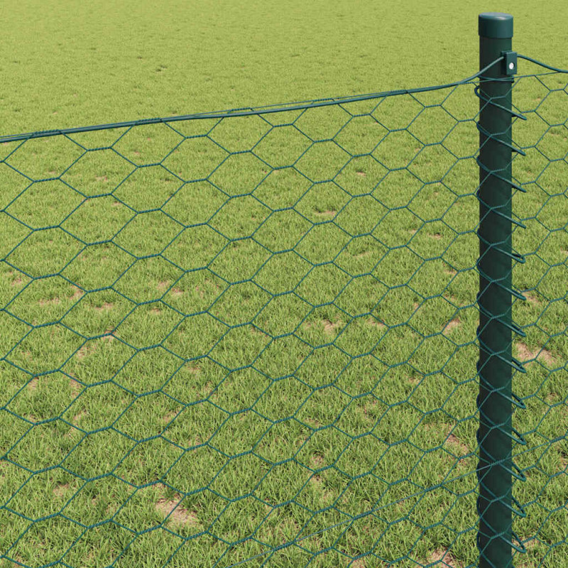 Ogrodzenie heksagonalne Zielony 1,4 x 25 m PVC