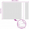 Ogrodzenie heksagonalne Zielony 0.4 x 50 m Stal