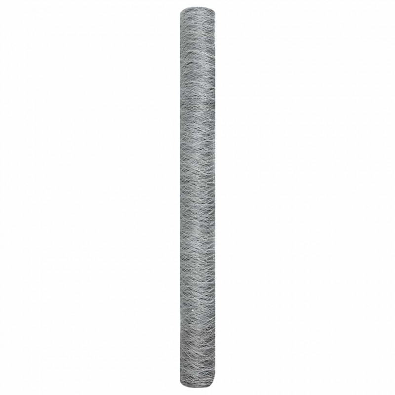 Ogrodzenie heksagonalne Srebrny 1,5 x 50 m Stal galwanizowana