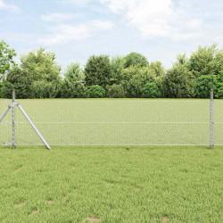 Ogrodzenie heksagonalne Srebrny 0,5 x 100 m Stal galwanizowana