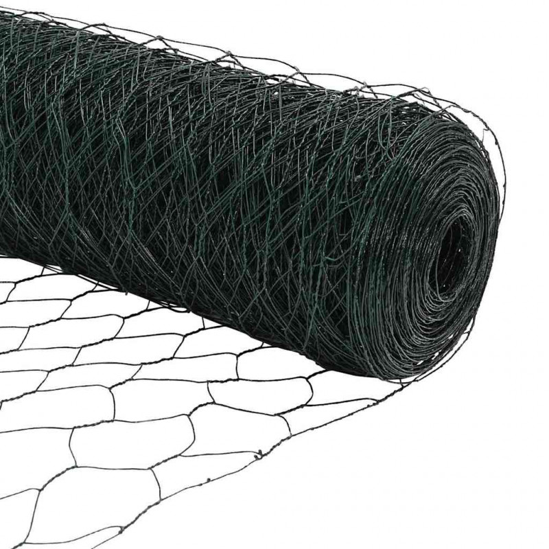 Ogrodzenie heksagonalne Zielony 0,8 x 50 m PVC