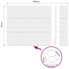 Ogrodzenie heksagonalne Zielony 1,2 x 50 m PVC