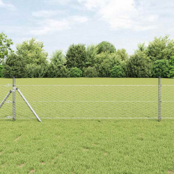 Ogrodzenie heksagonalne Srebrny 0,6 x 100 m Stal galwanizowana