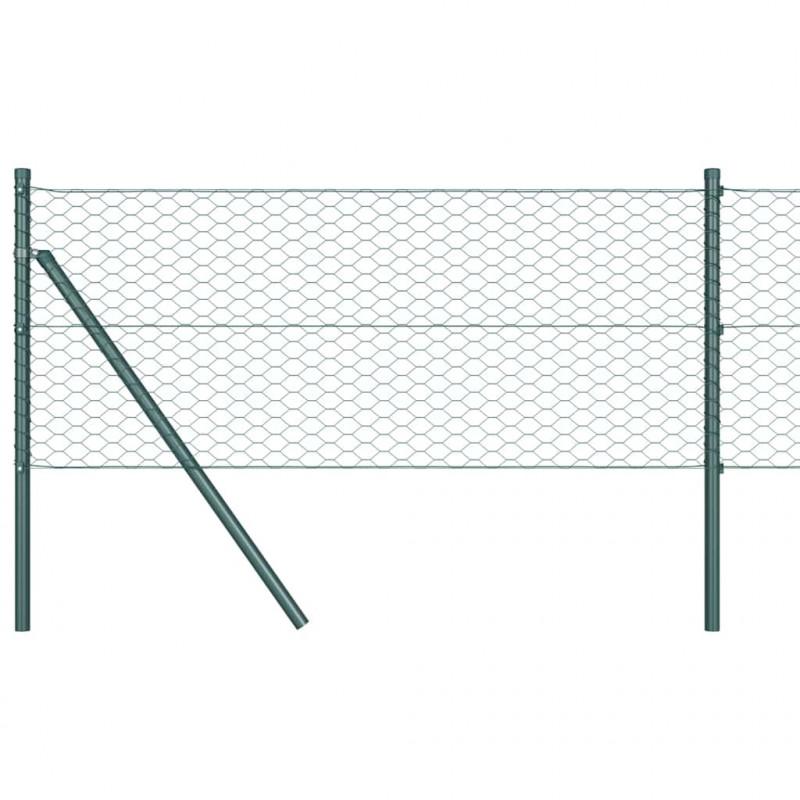 Ogrodzenie heksagonalne Zielony 0,4 x 100 m PVC