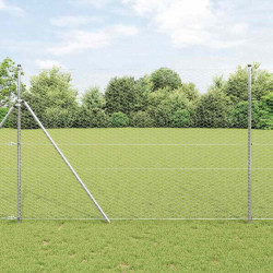 Ogrodzenie heksagonalne Srebrny 1,6 x 100 m Stal galwanizowana