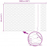 Ogrodzenie heksagonalne Zielony 0,8 x 100 m PVC
