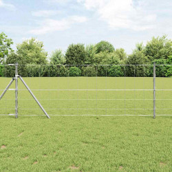 Ogrodzenie pastwiskowe Srebrny 25 x 0,8 m Stal galwanizowana