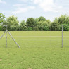 Ogrodzenie pastwiskowe Srebrny 25 x 0,8 m Stal galwanizowana