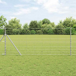 Ogrodzenie pastwiskowe Srebrny 25 x 1 m Stal galwanizowana