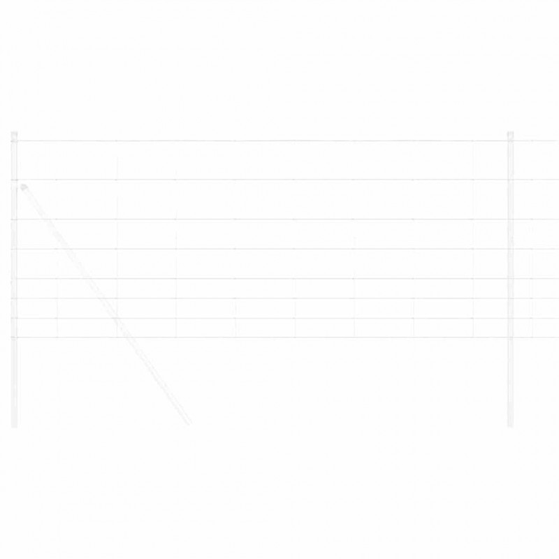 Ogrodzenie pastwiskowe Srebrny 25 x 1 m Stal galwanizowana
