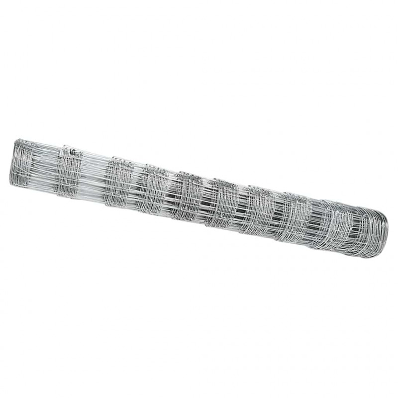 Ogrodzenie pastwiskowe Srebrny 25 x 1 m Stal galwanizowana