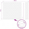 Ogrodzenie heksagonalne Szary 0,5 x 10 m PVC