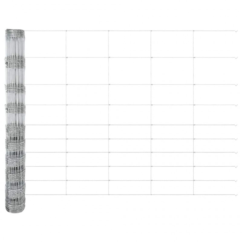 Ogrodzenie pastwiskowe Srebrny 25 x 1,2 m Stal galwanizowana