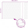 Ogrodzenie heksagonalne Szary 0,5 x 10 m PVC