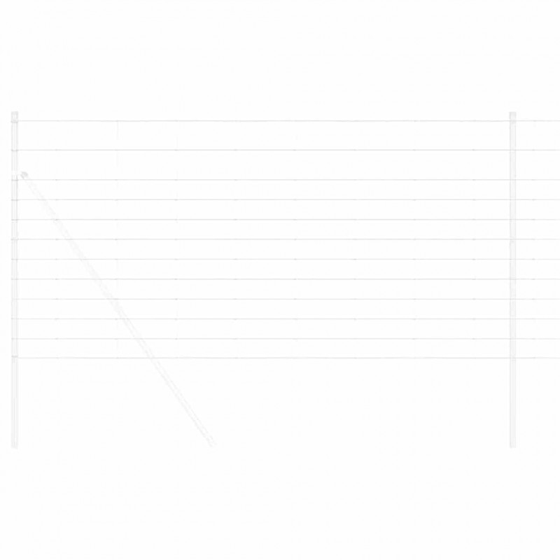 Ogrodzenie pastwiskowe Srebrny 25 x 1,2 m Stal galwanizowana