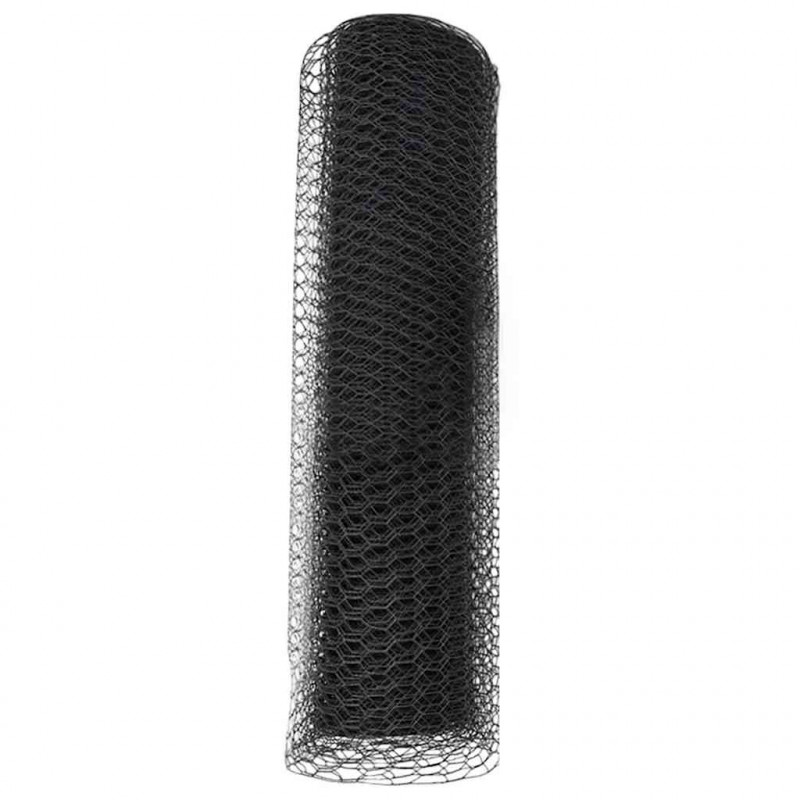 Ogrodzenie heksagonalne Szary 0,6 x 10 m PVC