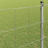 Ogrodzenie pastwiskowe Srebrny 25 x 1,4 m Stal galwanizowana