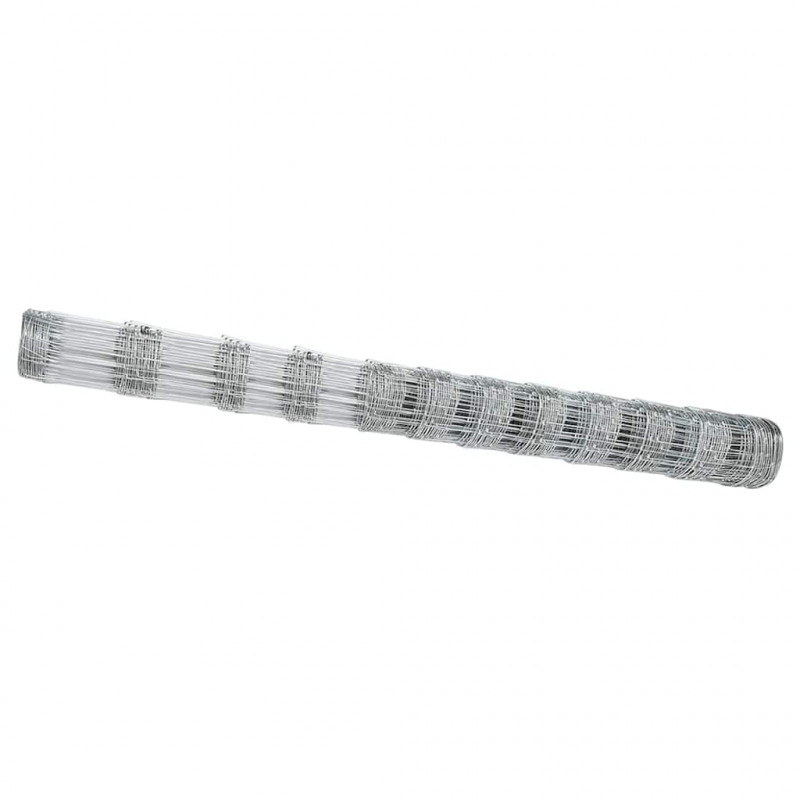 Ogrodzenie pastwiskowe Srebrny 25 x 1,4 m Stal galwanizowana