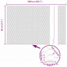 Ogrodzenie heksagonalne Szary 0,8 x 10 m PVC