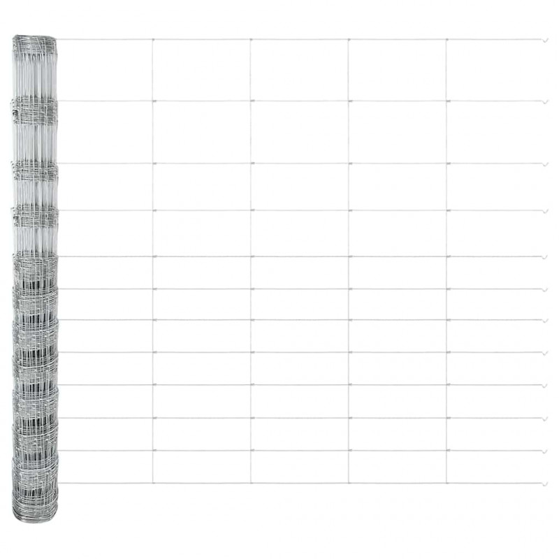 Ogrodzenie pastwiskowe Srebrny 25 x 1,4 m Stal galwanizowana