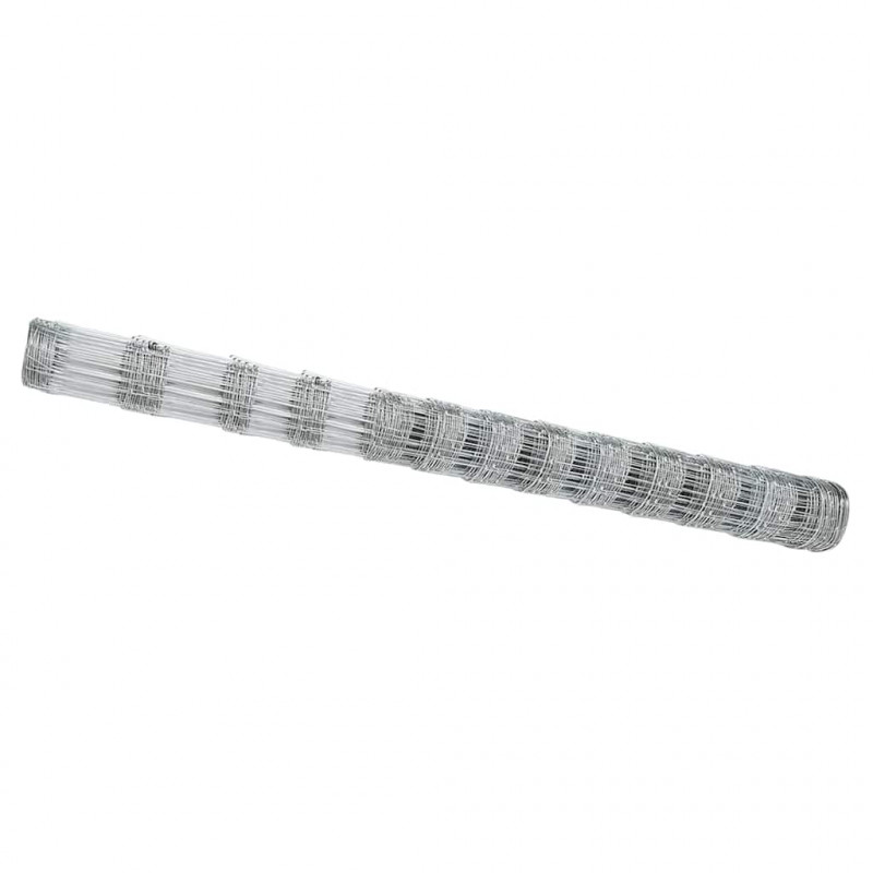 Ogrodzenie pastwiskowe Srebrny 25 x 1,4 m Stal galwanizowana