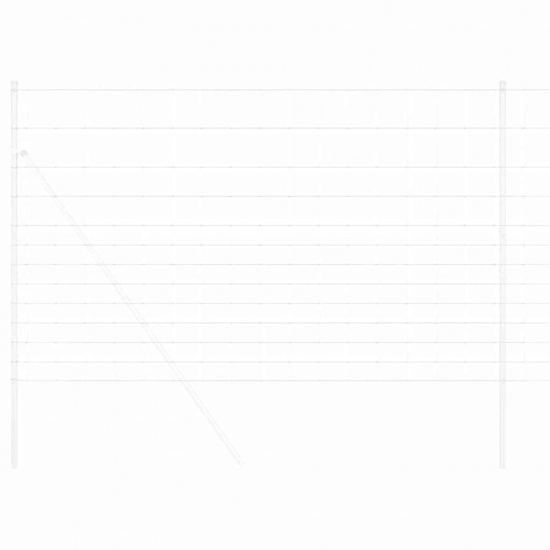 Ogrodzenie pastwiskowe Srebrny 25 x 1,5 m Stal galwanizowana