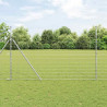 Ogrodzenie pastwiskowe Srebrny 25 x 1,5 m Stal galwanizowana