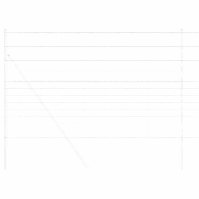 Ogrodzenie pastwiskowe Srebrny 25 x 1,5 m Stal galwanizowana