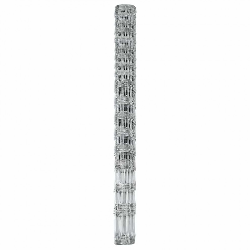Ogrodzenie pastwiskowe Srebrny 25 x 1,5 m Stal galwanizowana