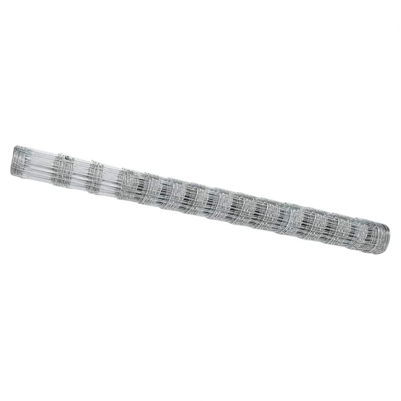 Ogrodzenie pastwiskowe Srebrny 25 x 1,6 m Stal galwanizowana