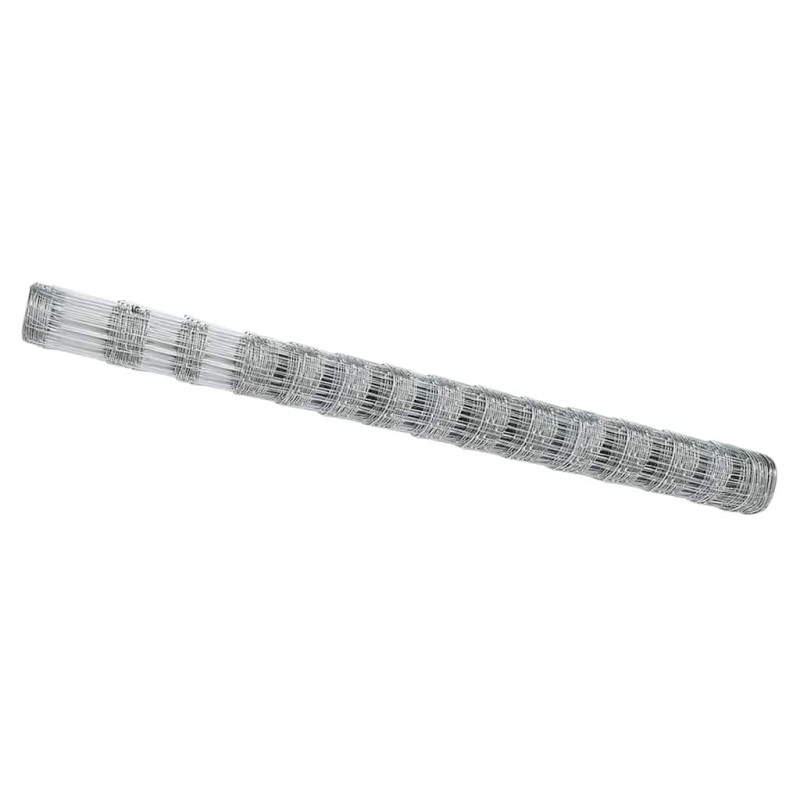 Ogrodzenie pastwiskowe Srebrny 25 x 1,6 m Stal galwanizowana